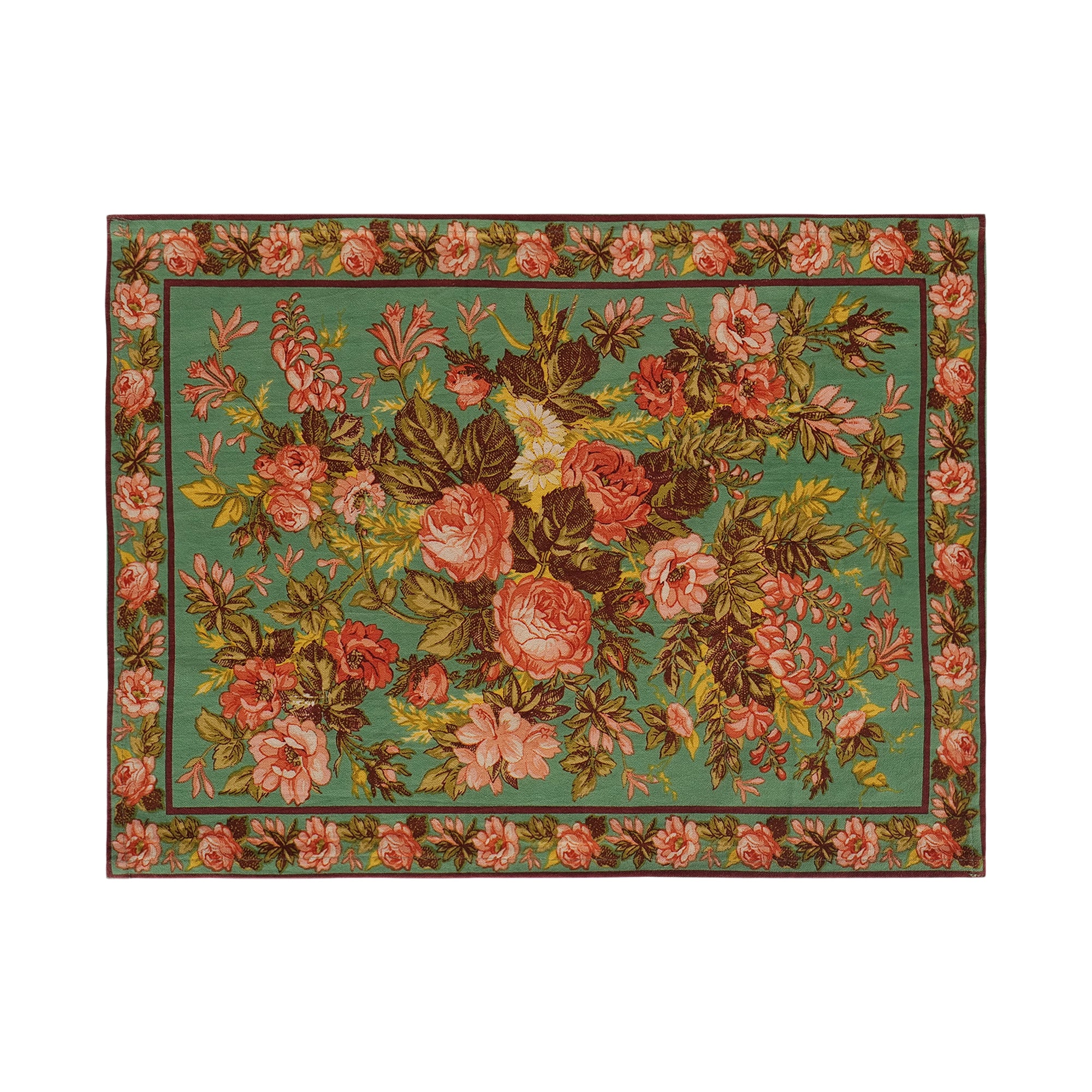 Ma Cherie Placemat & Napkin Combo Set of 6 – Turquoise