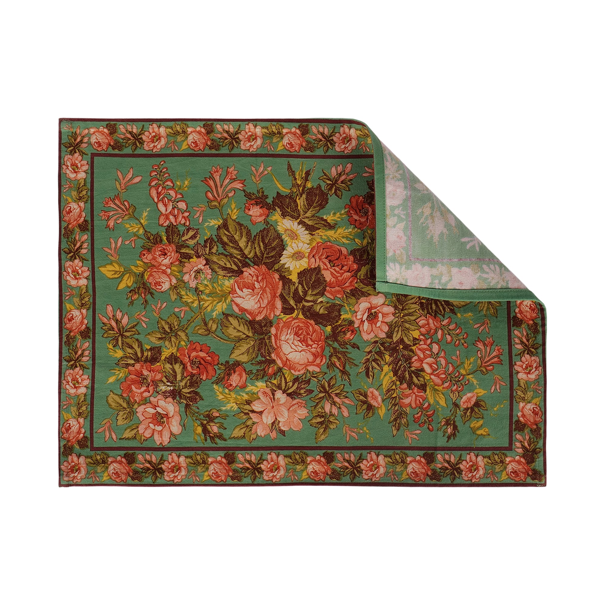 Ma Cherie Placemat & Napkin Combo Set of 6 – Turquoise