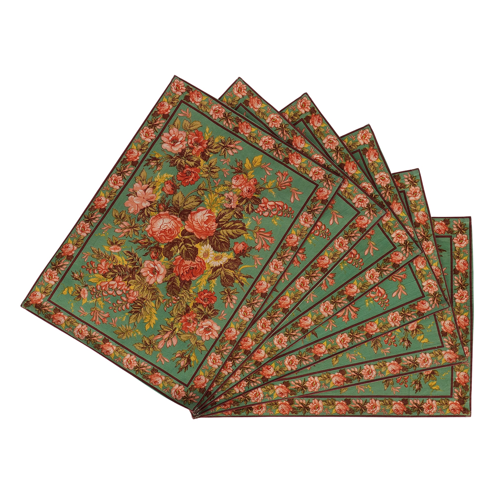 Ma Cherie Placemat set of 6 - Turquoise