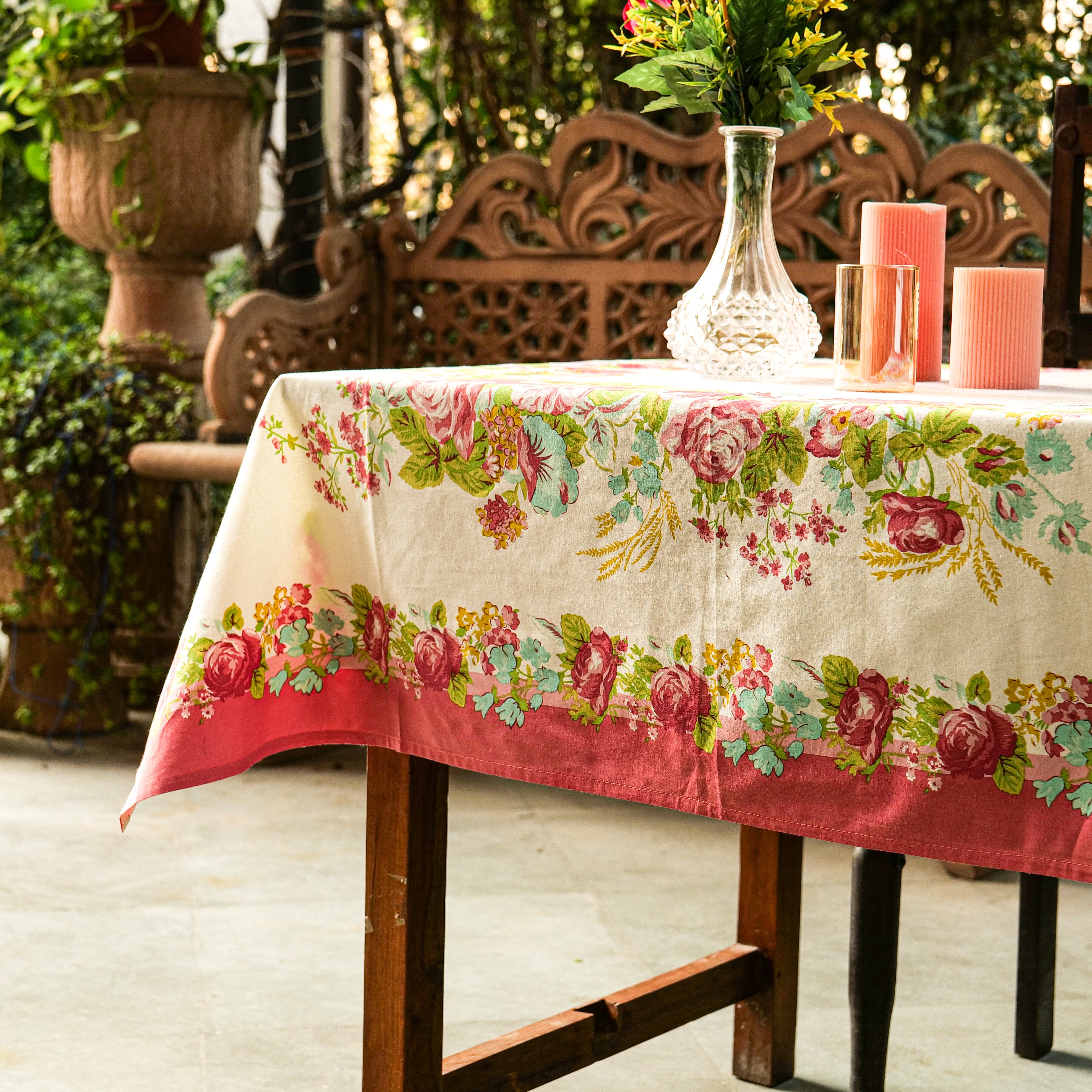 Merion Tablecloth – Coral