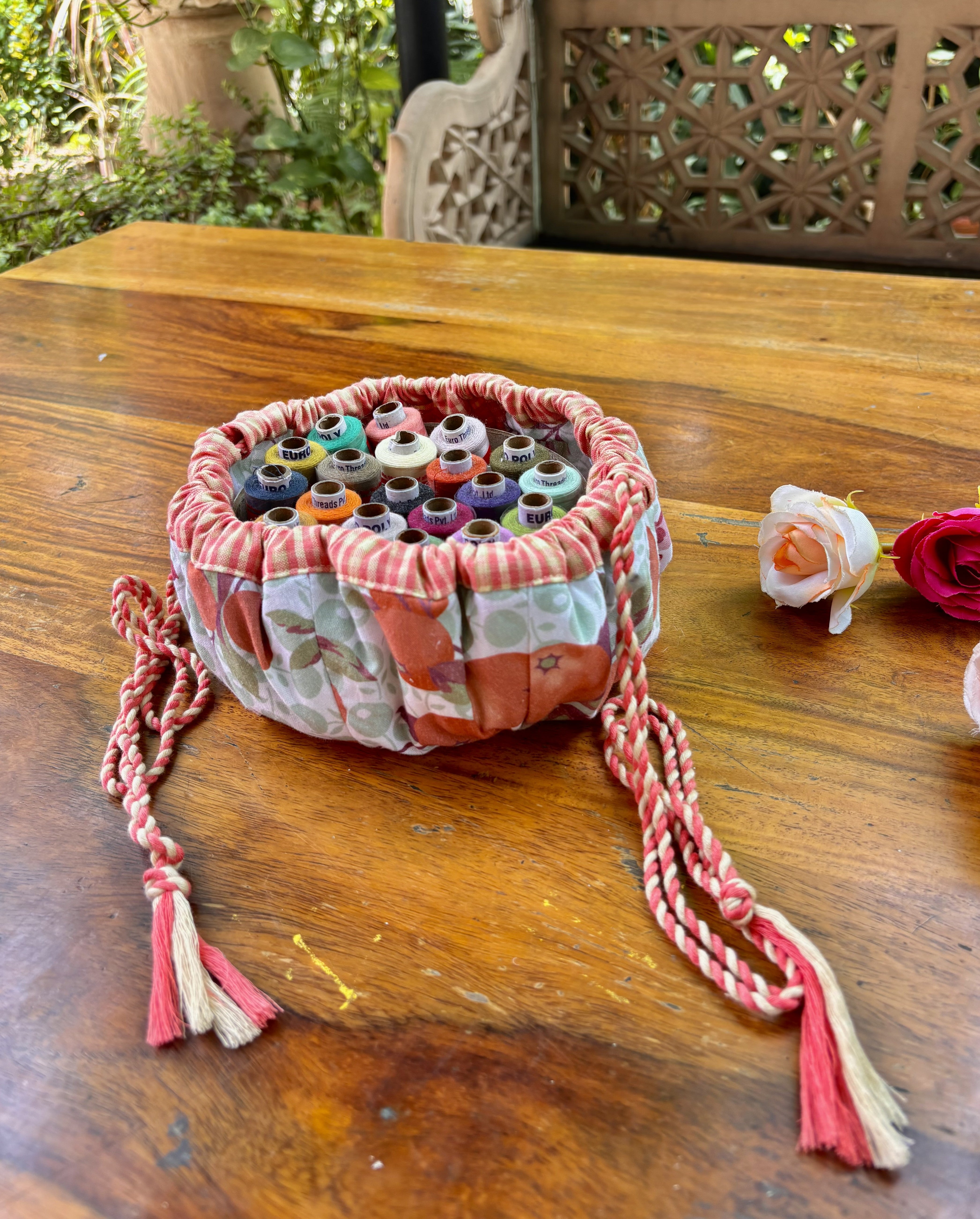 Orange Blossom Sewing Drawstring Kit – Green