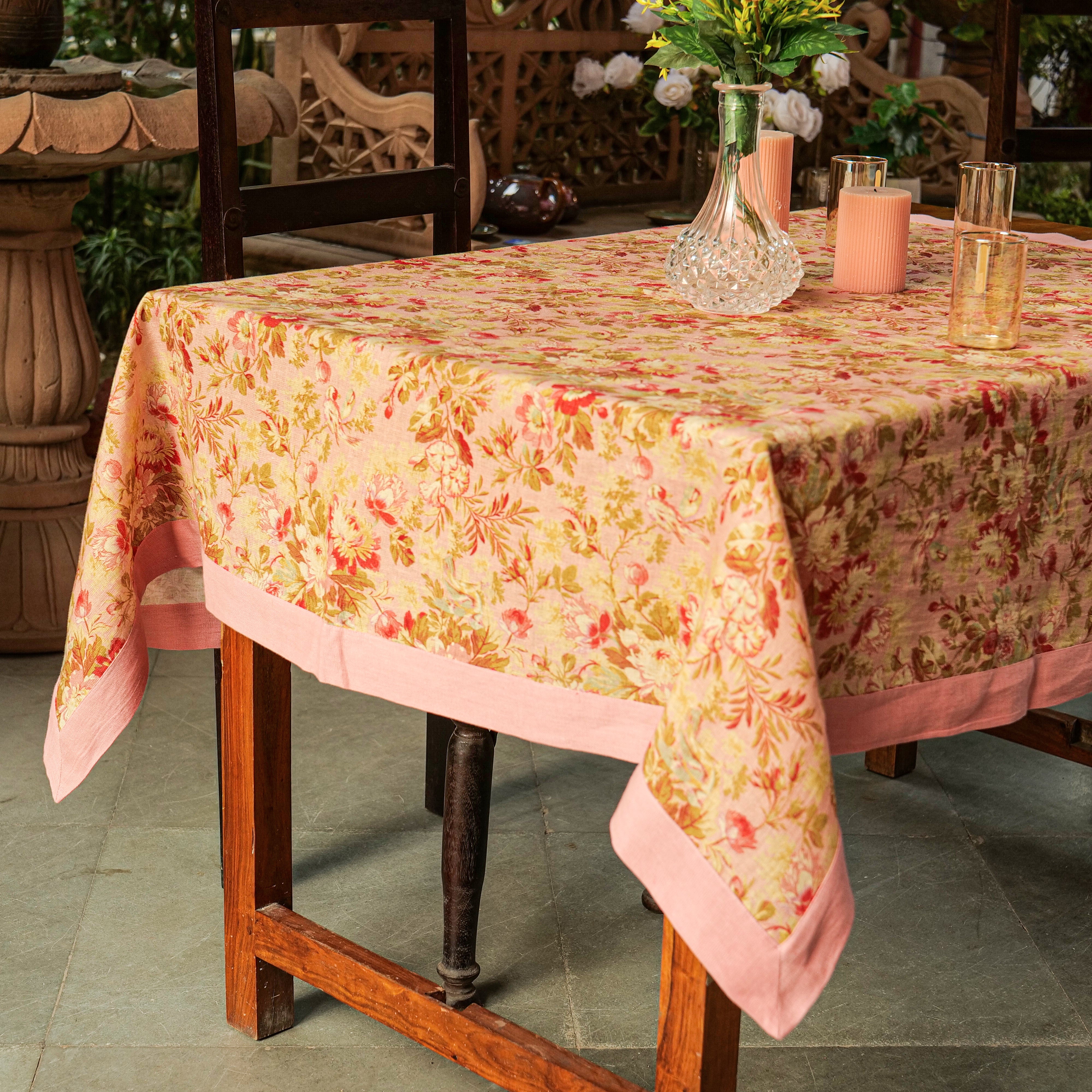Peony Blossom Tablecloth – Rose