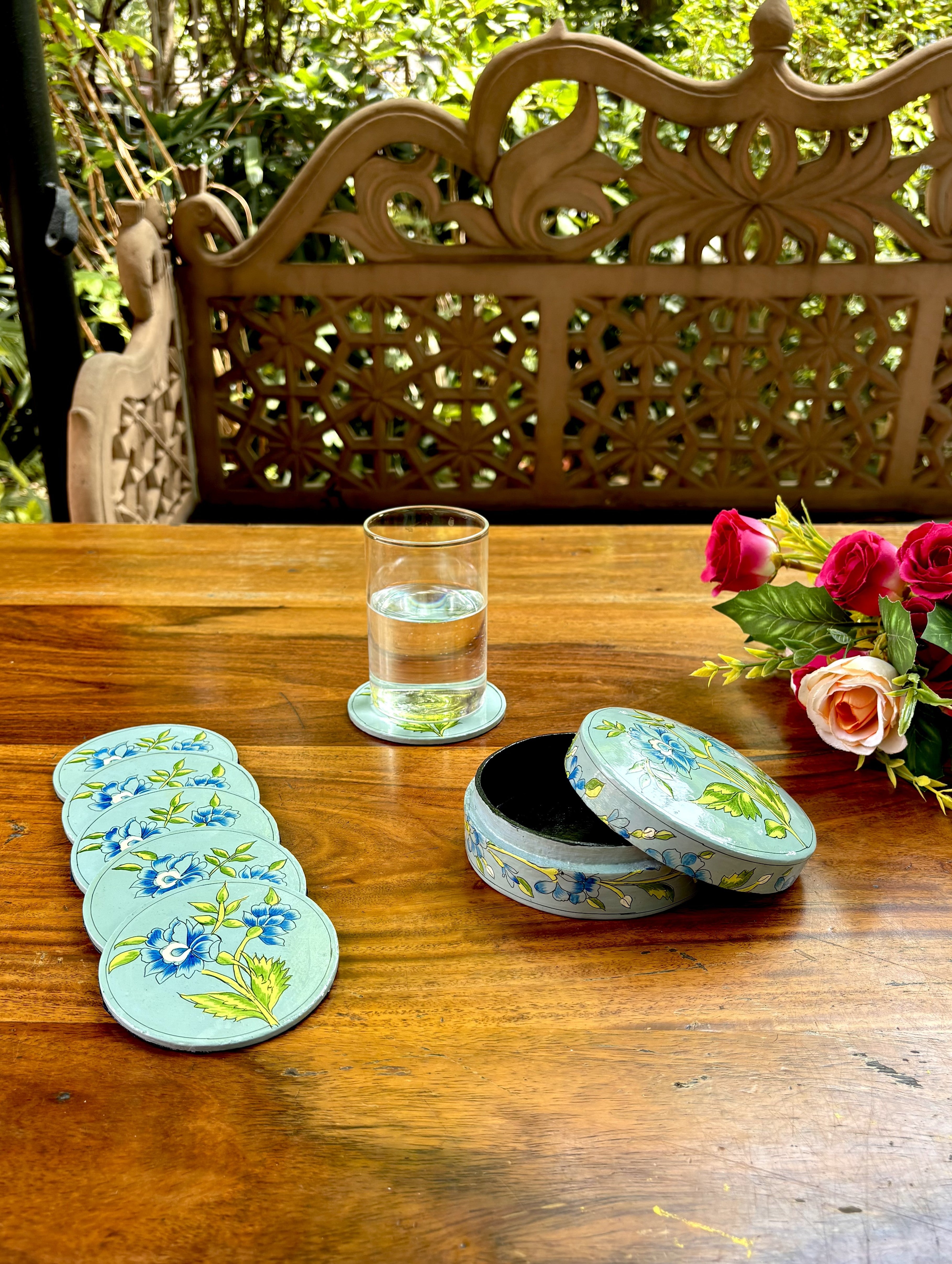 Pushkar Coaster Set of 6 - Blue