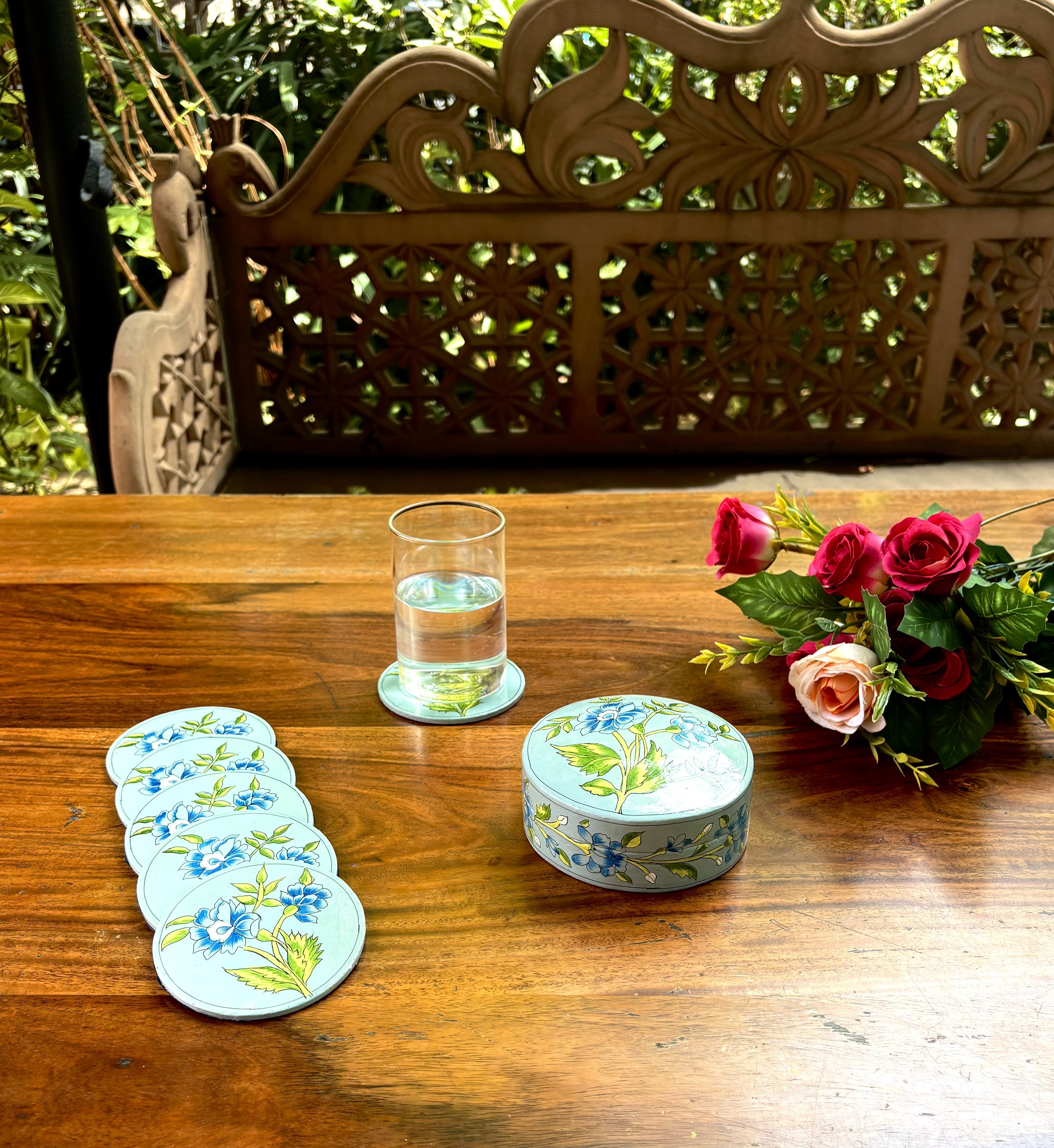 Pushkar Coaster Set of 6 - Blue