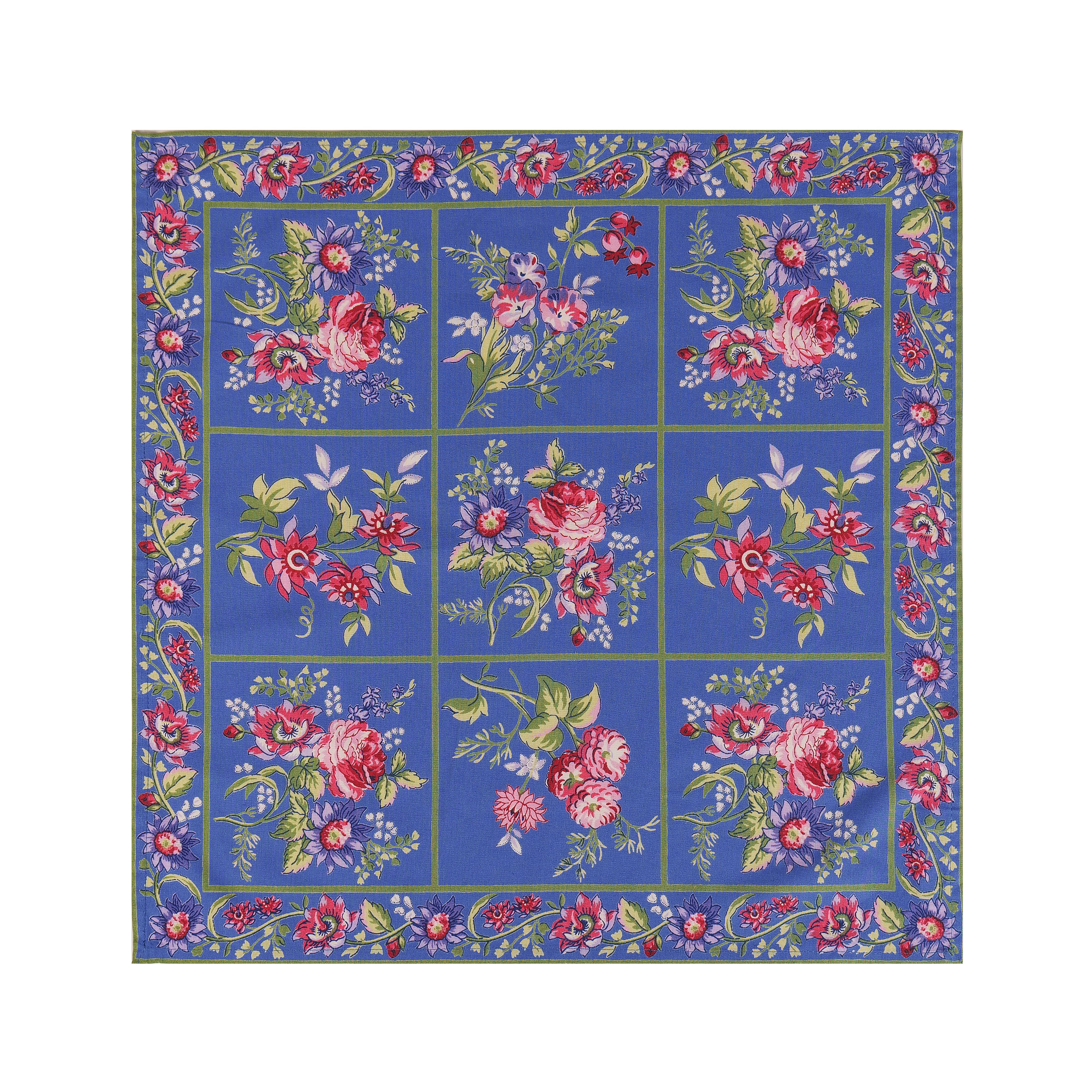 Russian Chintz Napkin Set of 6 – Blue