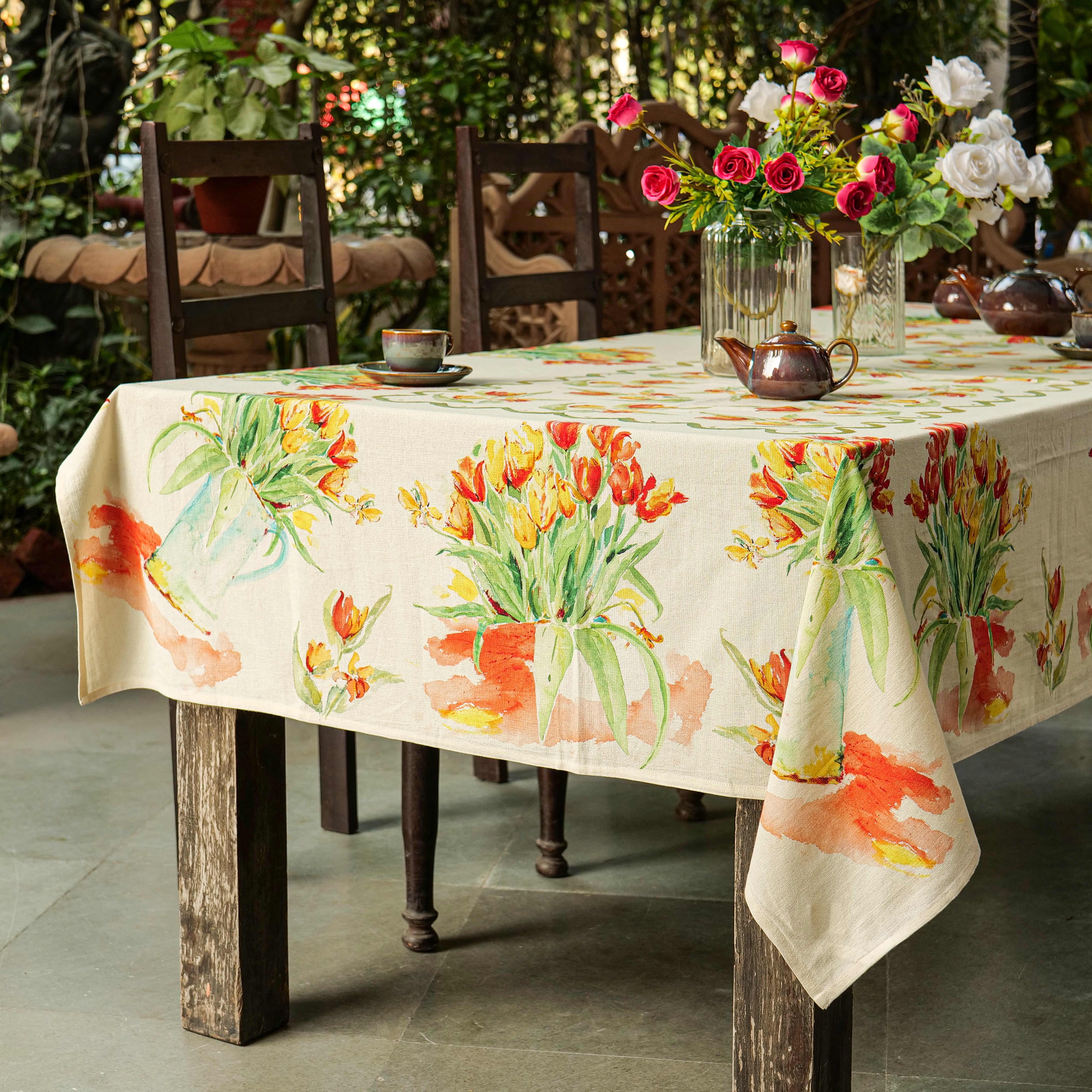 Tulip Dance Tablecloth – Multi
