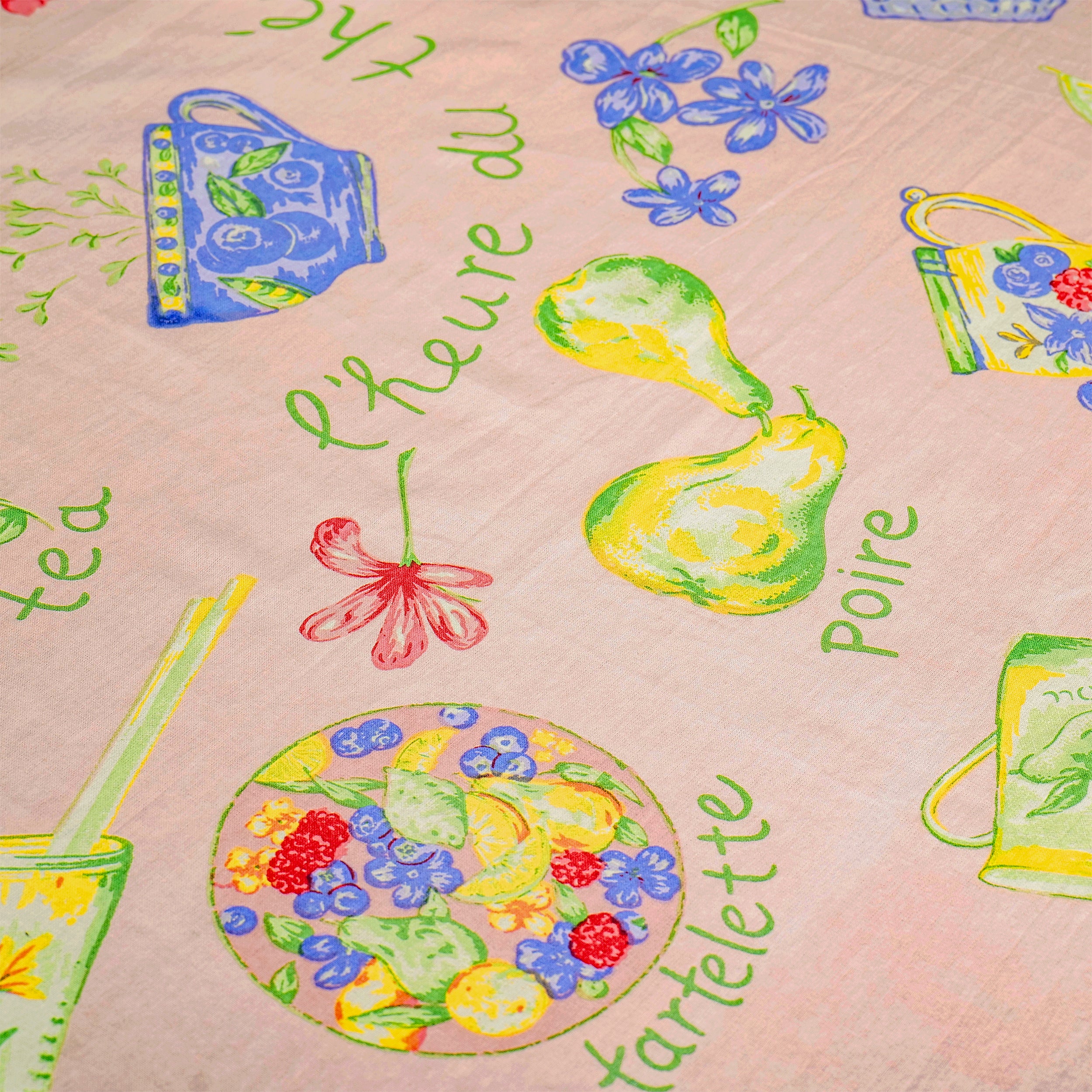 Tea Time Tablecloth - Pink