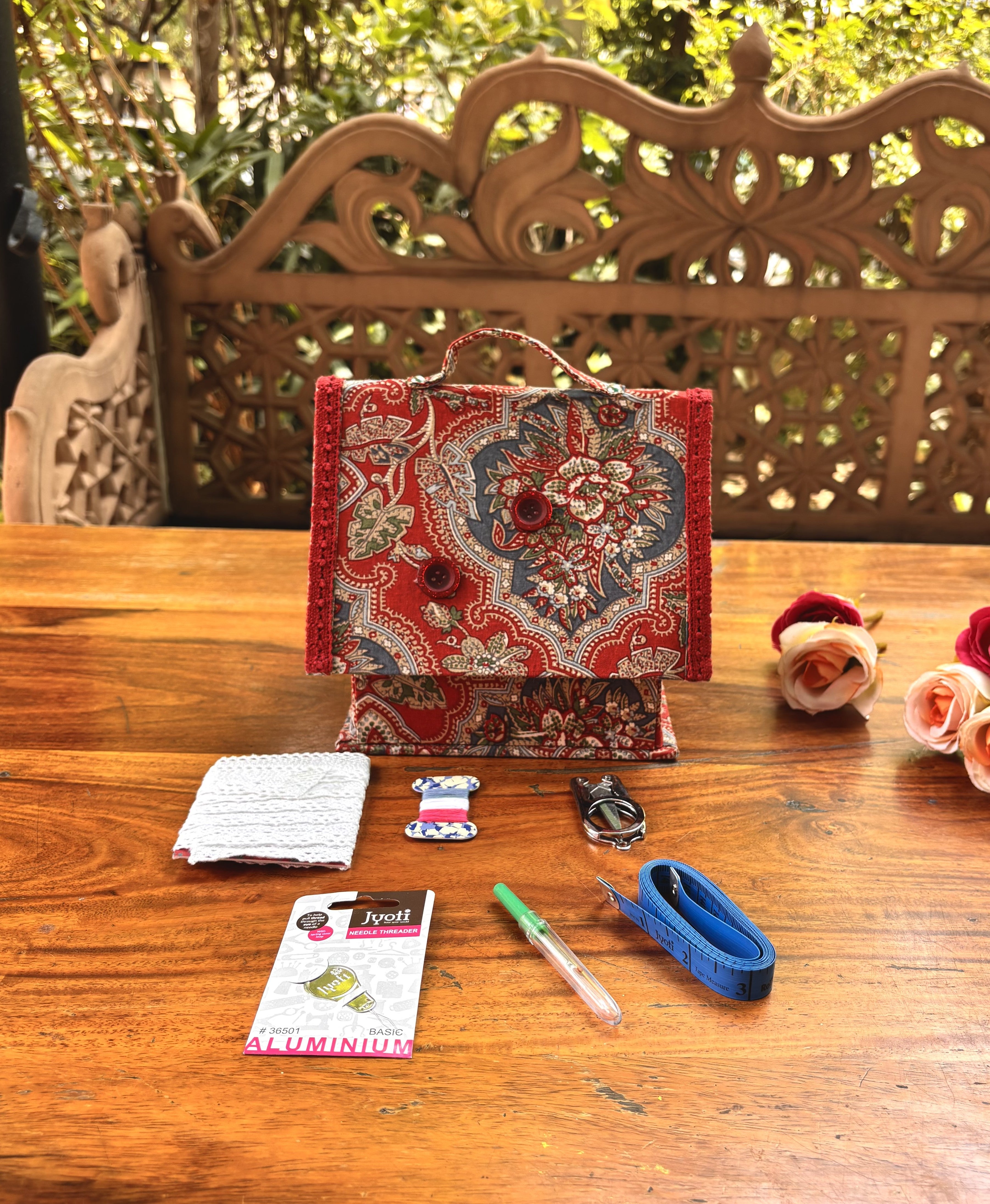 Timeless Tapestry Sewing House - Red