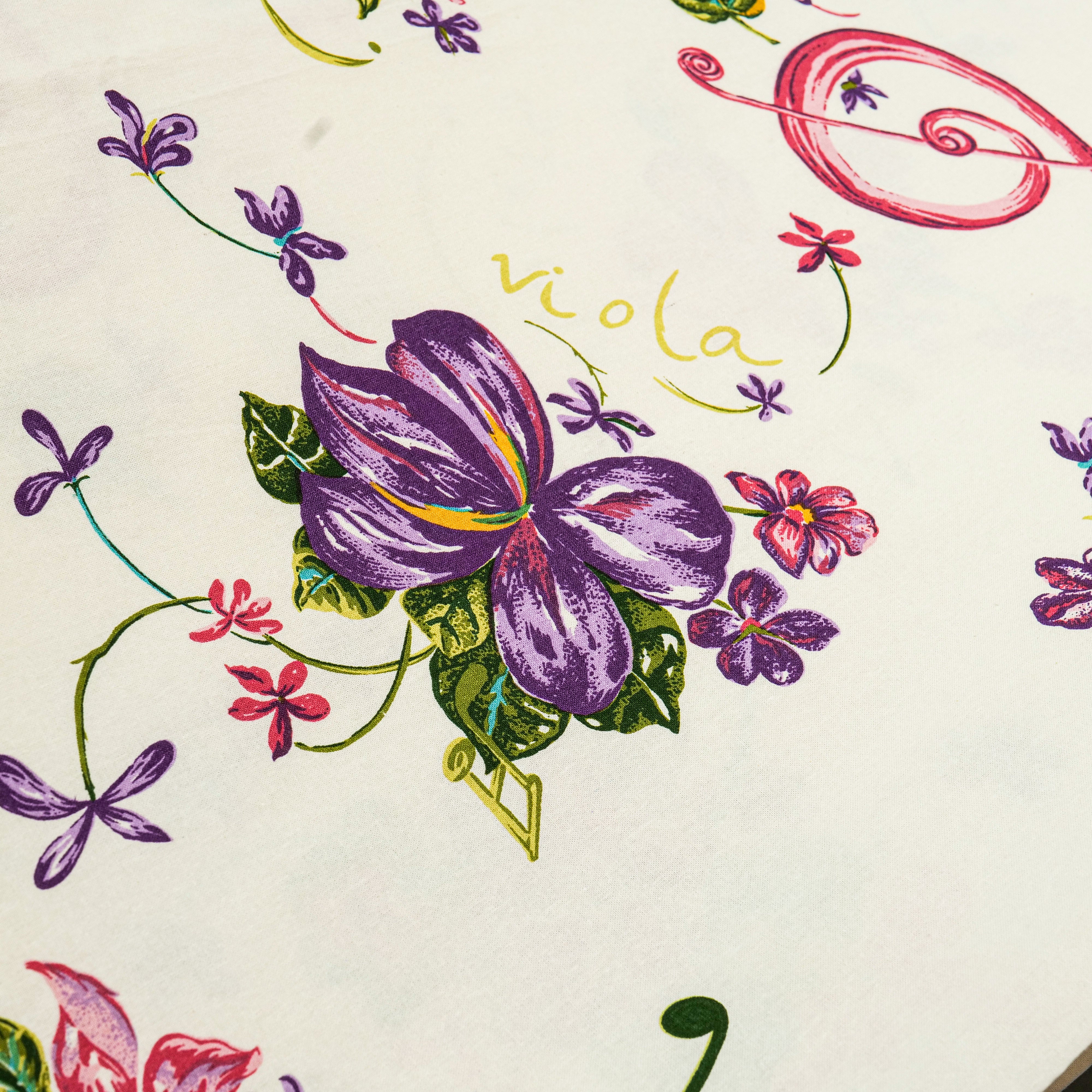 Violets Tablecloth - Purple