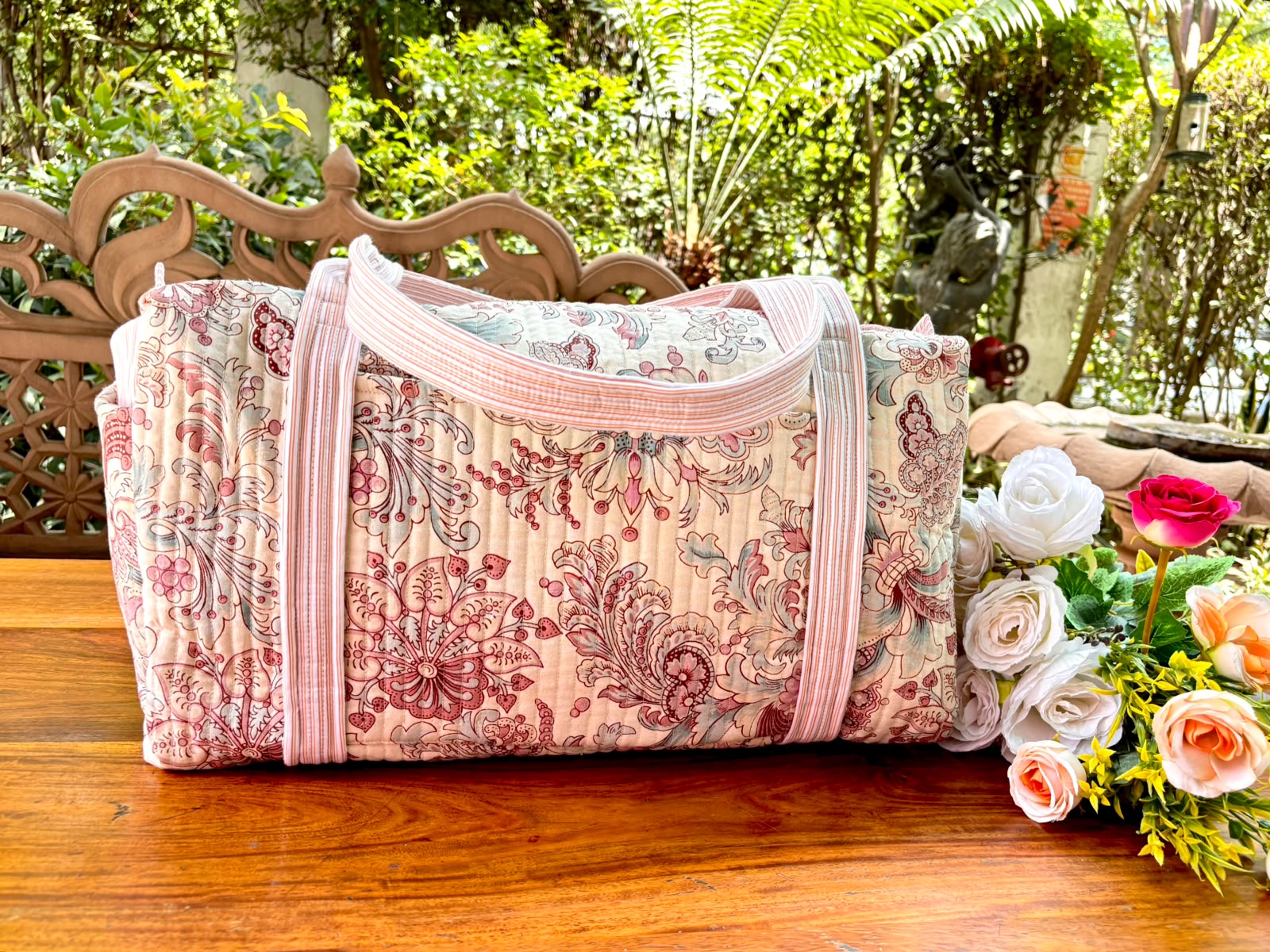 Jacobin Garden Duffle Bag – Ecru