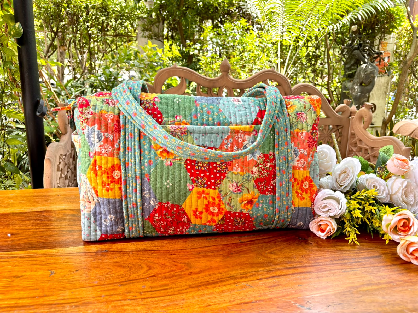 County Fair Patchwork Duffle Bag - Multi