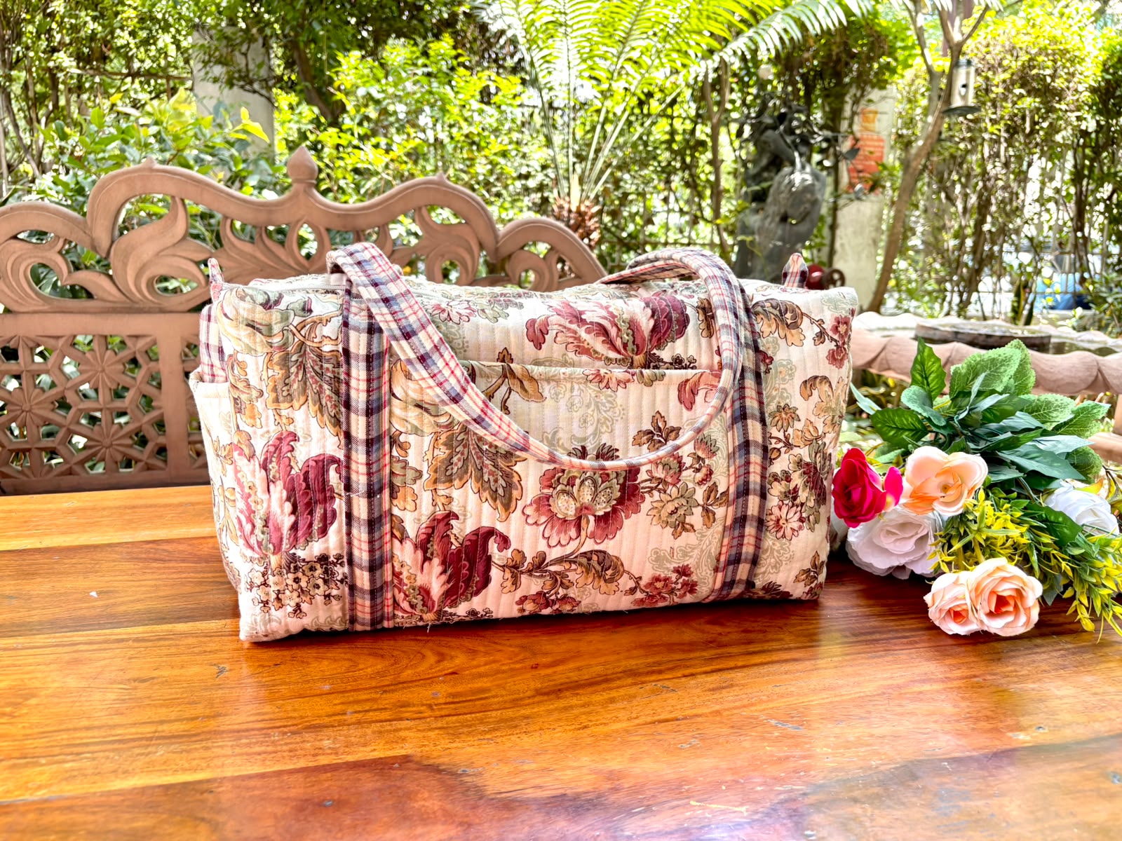 Sonet Cosmetic Duffle Bag – Ecru