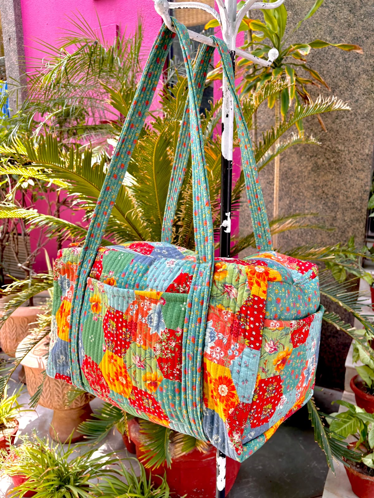 County Fair Patchwork Duffle Bag - Multi