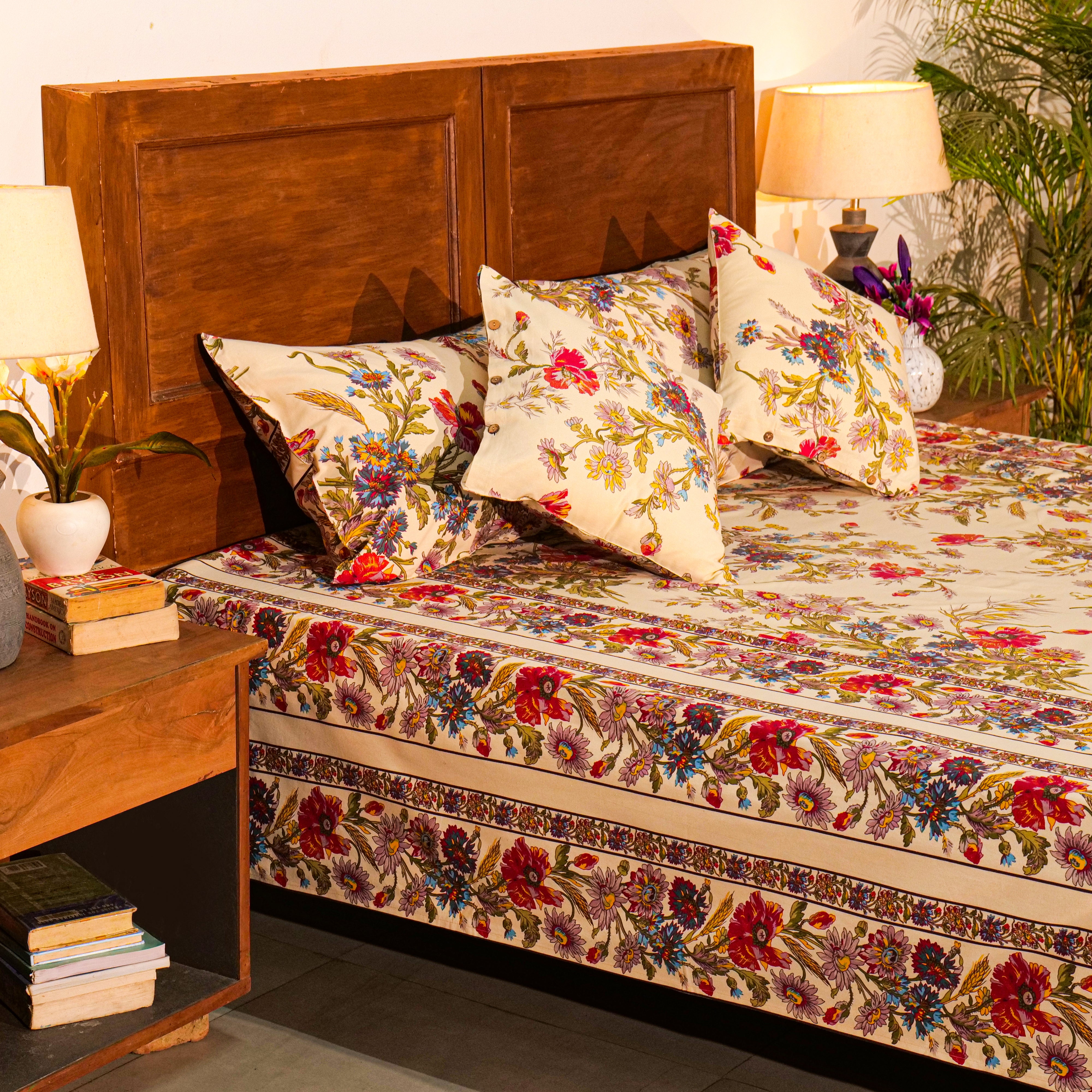 Wilde Flower Bed Cover – Antique