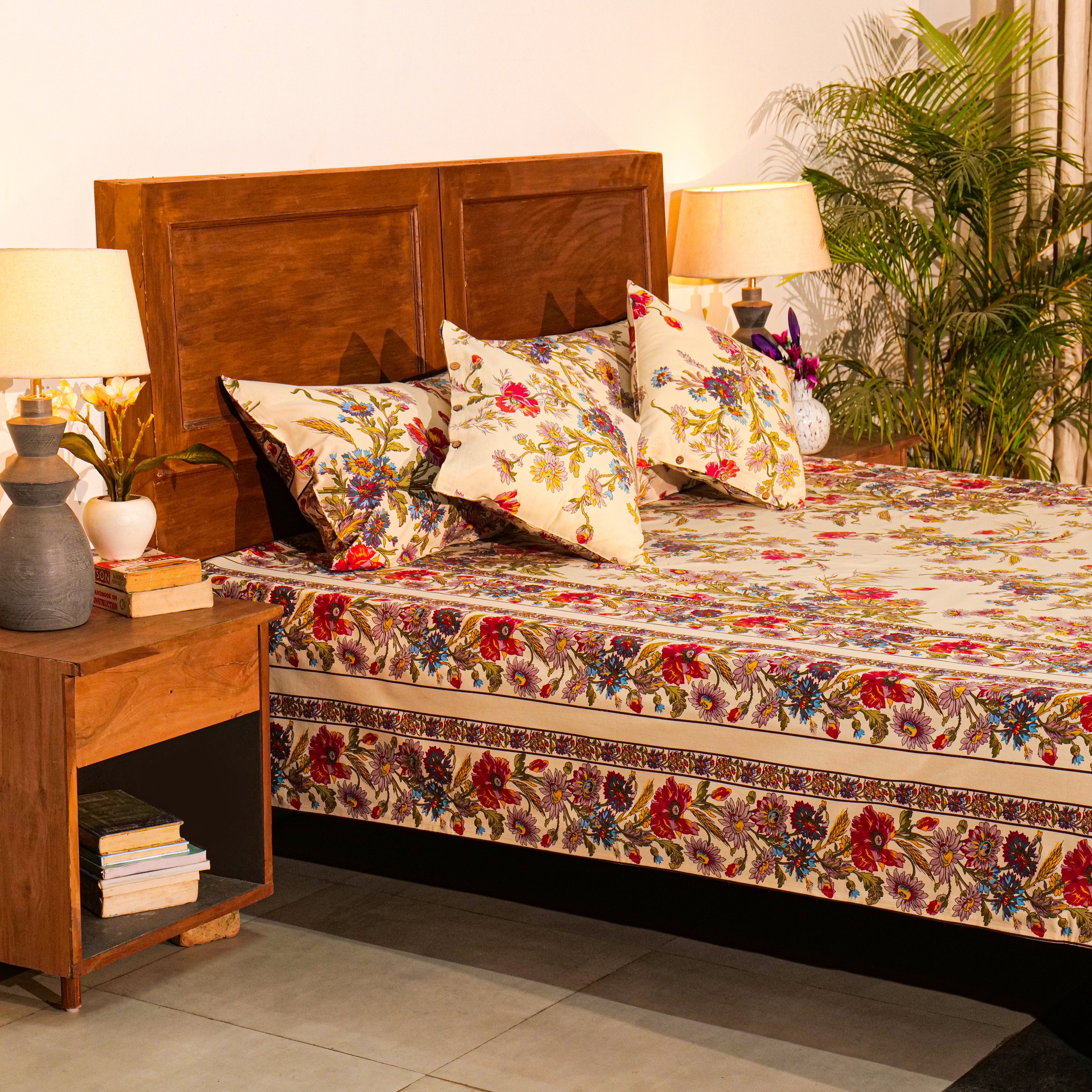 Wilde Flower Bed Cover – Antique
