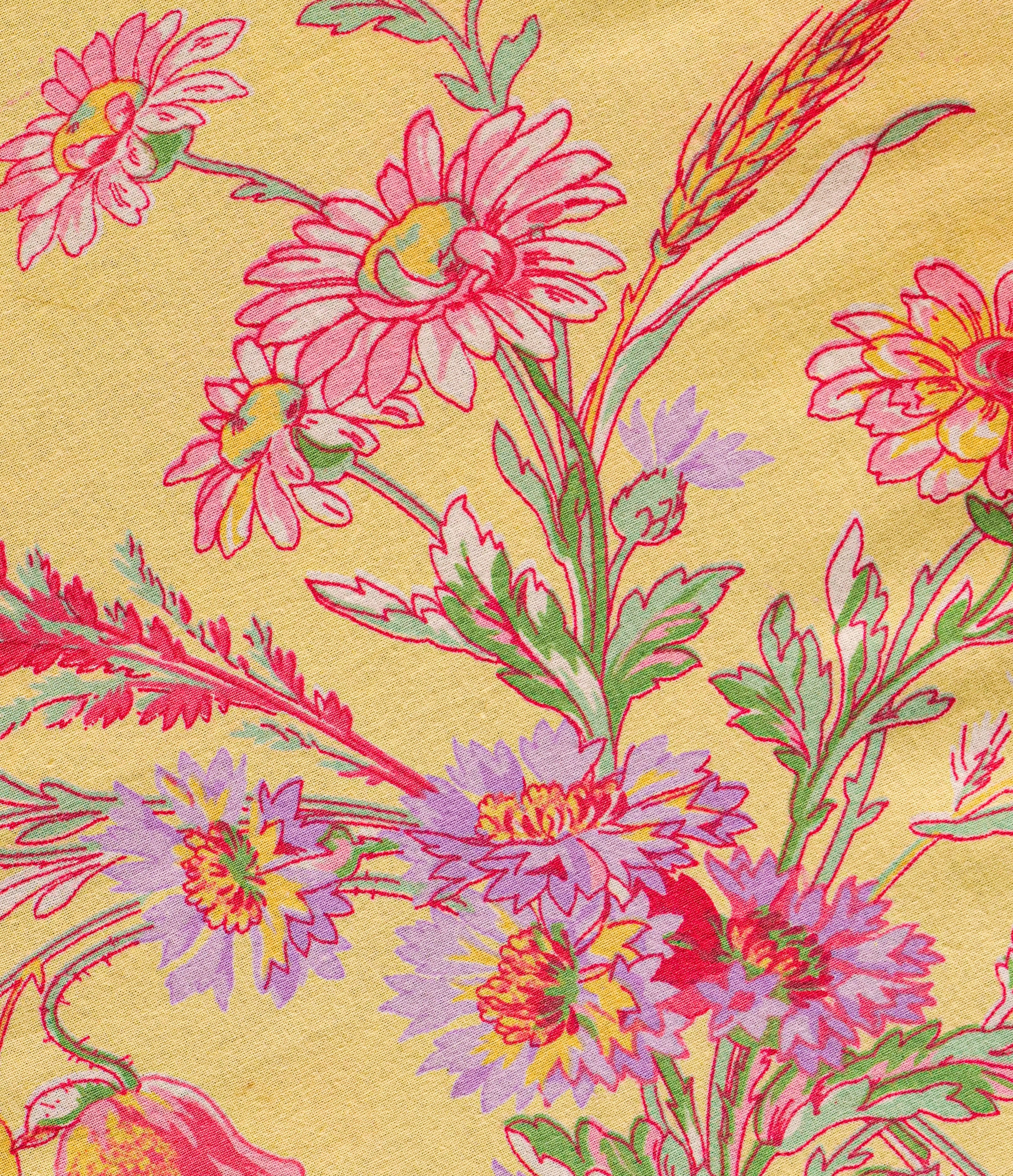 Wilde Flower Cushion Cover Set of 2 - Yellow