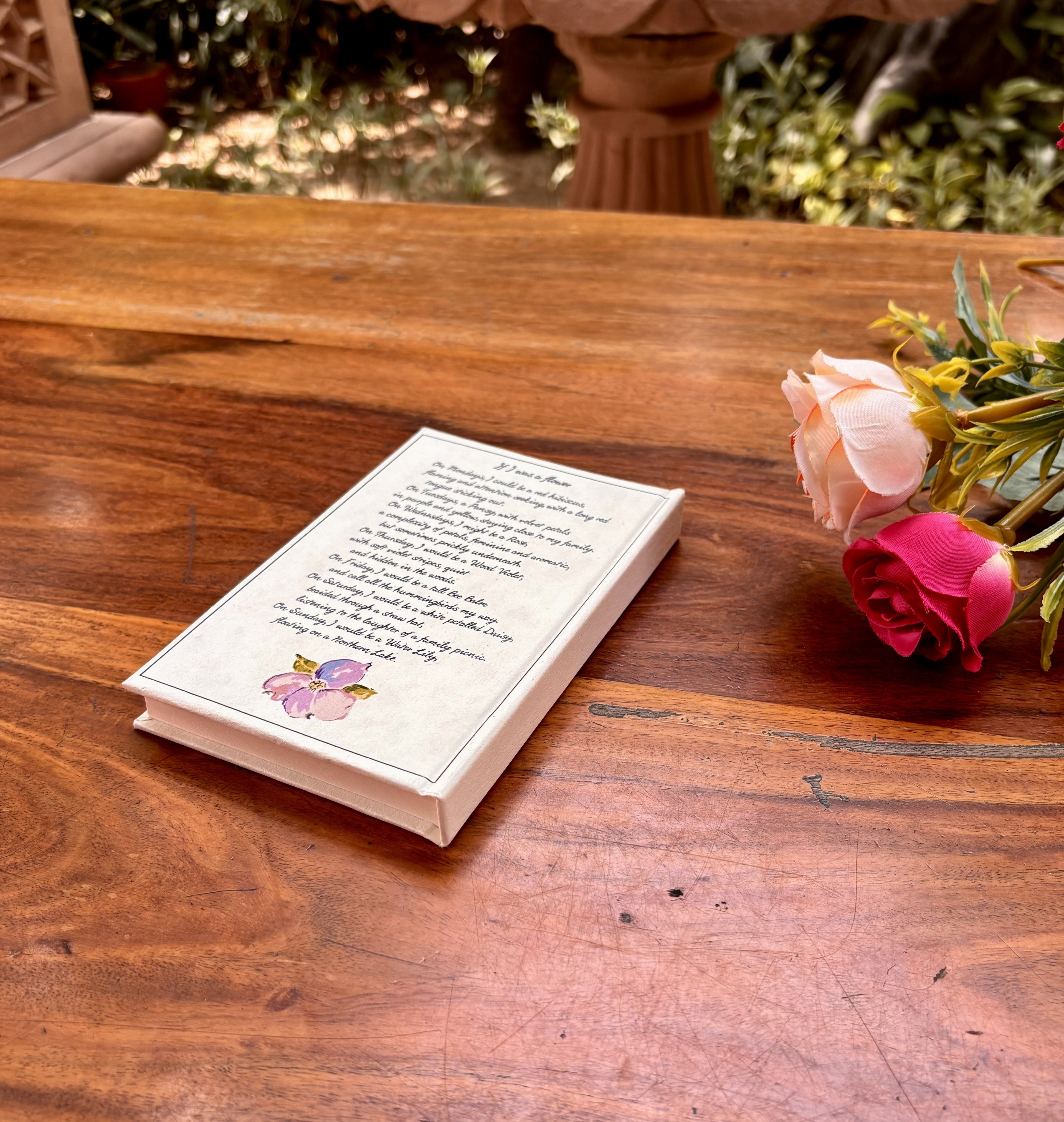 Peony Print Journal - Ivory